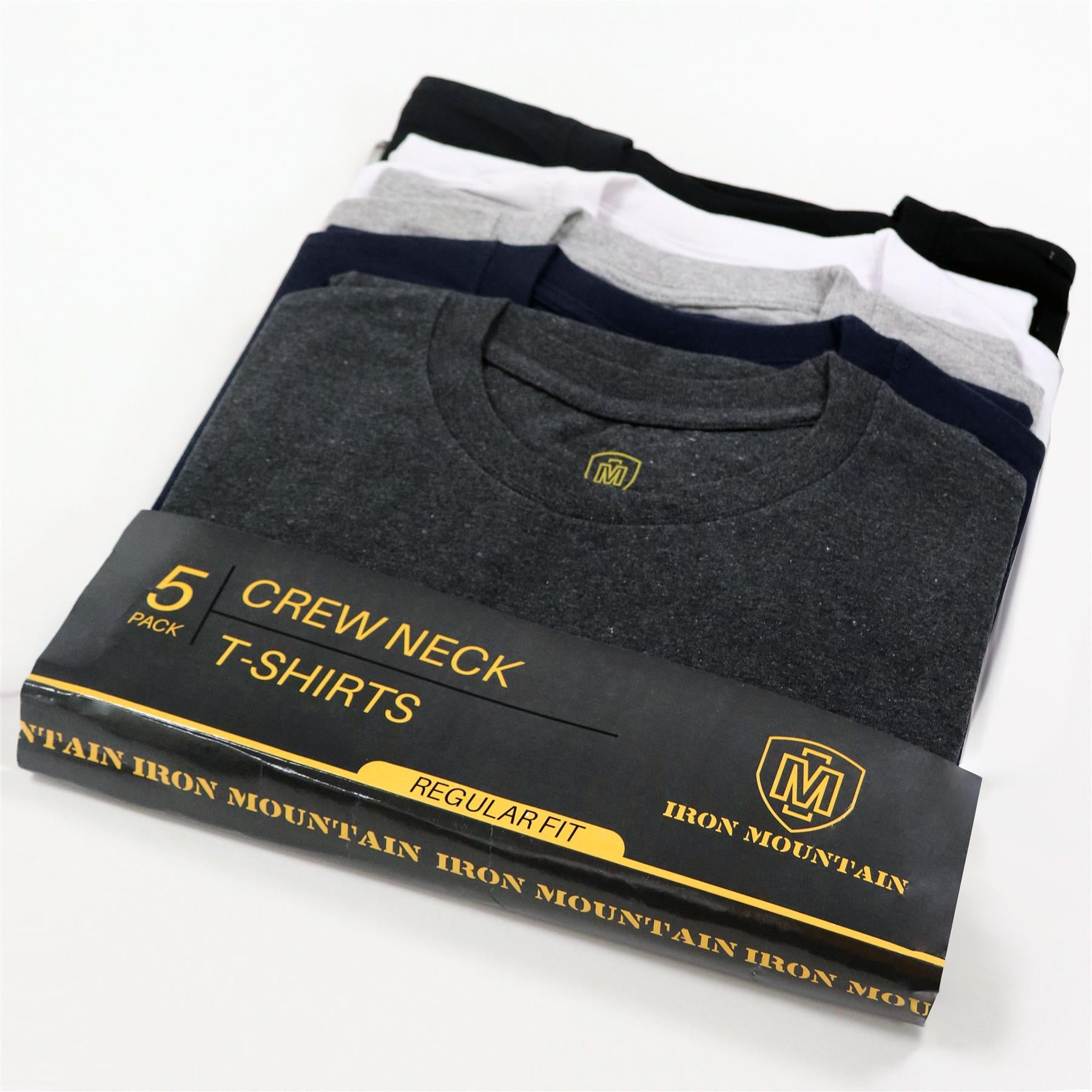Pack of 5 Assorted Crew Neck Casual T-Shirts